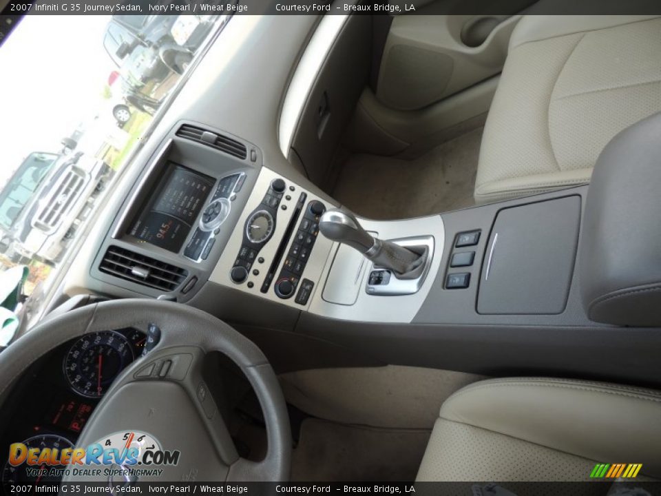 2007 Infiniti G 35 Journey Sedan Ivory Pearl / Wheat Beige Photo #22