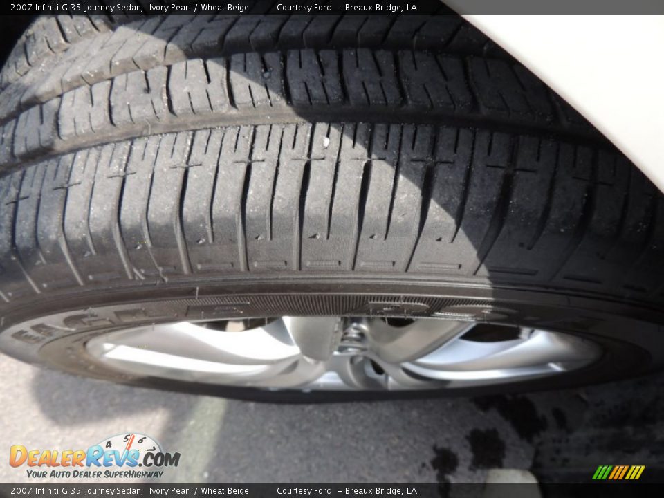 2007 Infiniti G 35 Journey Sedan Ivory Pearl / Wheat Beige Photo #28