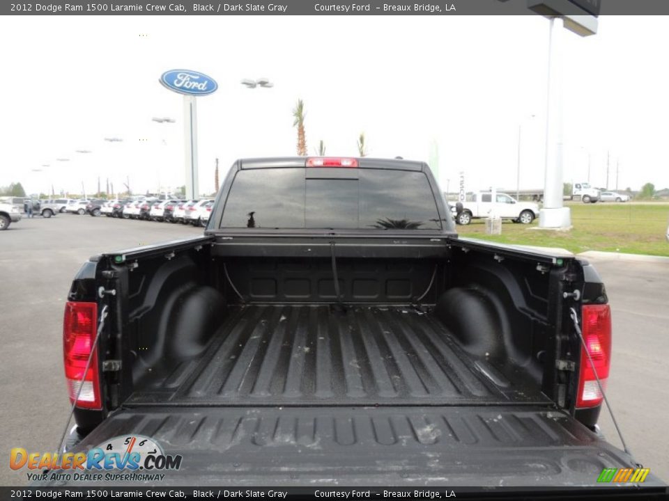 2012 Dodge Ram 1500 Laramie Crew Cab Black / Dark Slate Gray Photo #4