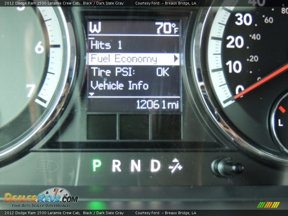 2012 Dodge Ram 1500 Laramie Crew Cab Black / Dark Slate Gray Photo #17