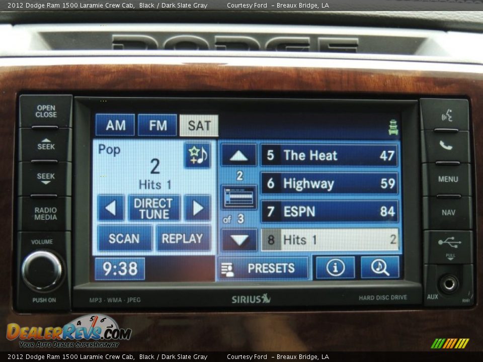 2012 Dodge Ram 1500 Laramie Crew Cab Black / Dark Slate Gray Photo #19