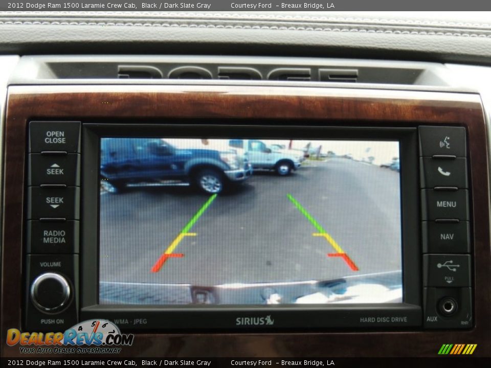 2012 Dodge Ram 1500 Laramie Crew Cab Black / Dark Slate Gray Photo #21
