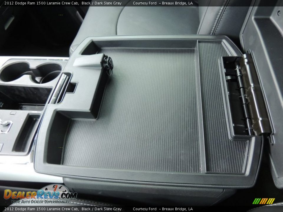 2012 Dodge Ram 1500 Laramie Crew Cab Black / Dark Slate Gray Photo #25