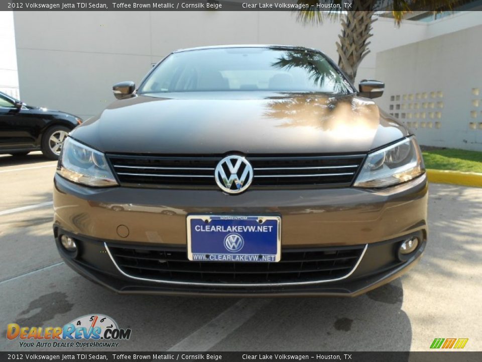 2012 Volkswagen Jetta TDI Sedan Toffee Brown Metallic / Cornsilk Beige Photo #2