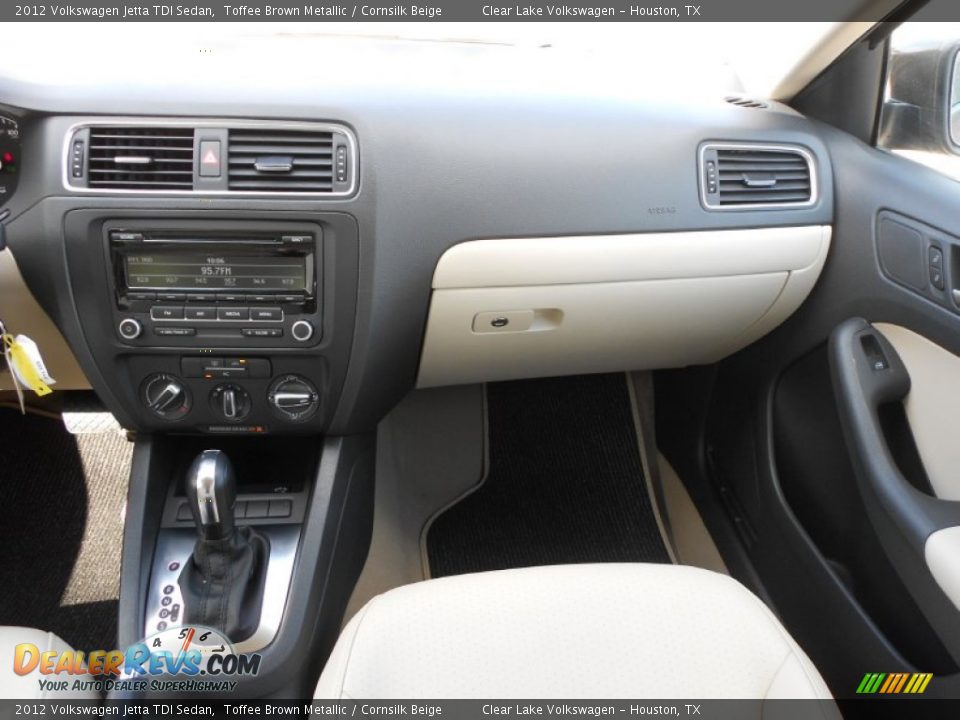 2012 Volkswagen Jetta TDI Sedan Toffee Brown Metallic / Cornsilk Beige Photo #15