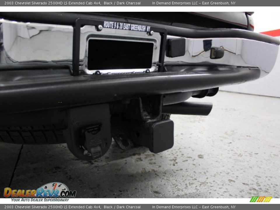 2003 Chevrolet Silverado 2500HD LS Extended Cab 4x4 Black / Dark Charcoal Photo #29