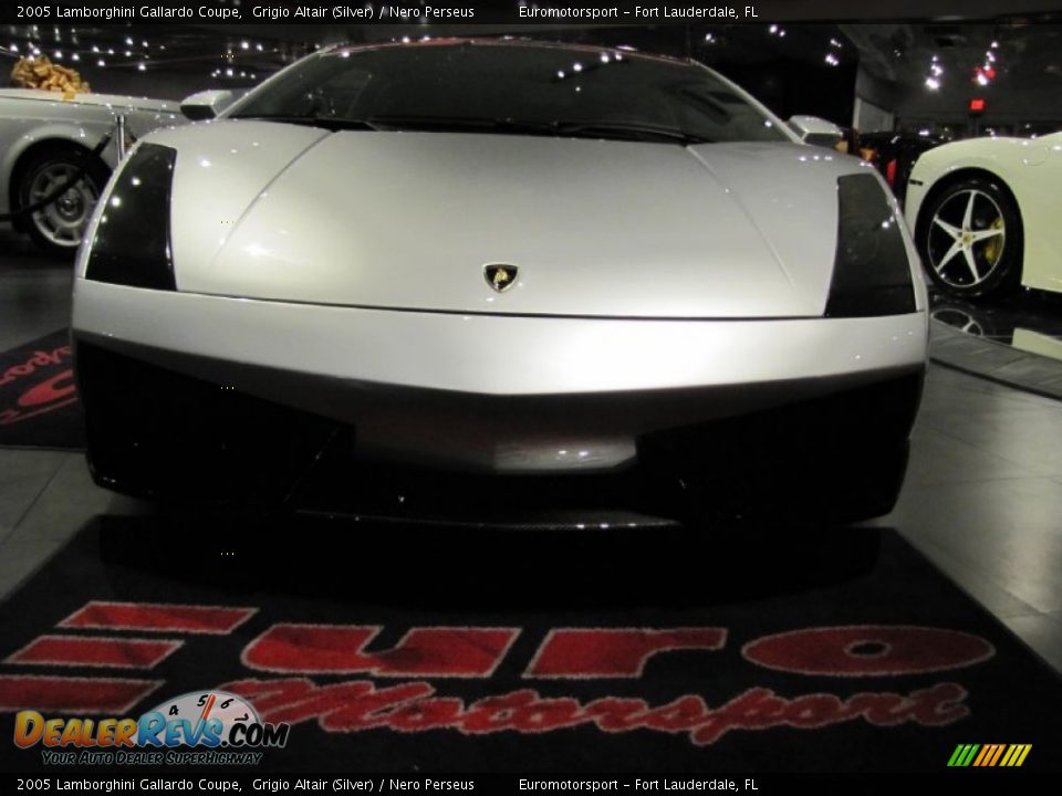 2005 Lamborghini Gallardo Coupe Grigio Altair (Silver) / Nero Perseus Photo #7
