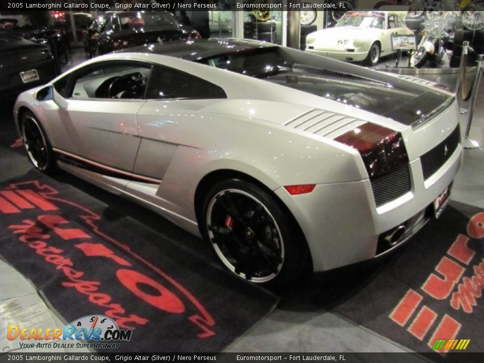 2005 Lamborghini Gallardo Coupe Grigio Altair (Silver) / Nero Perseus Photo #12