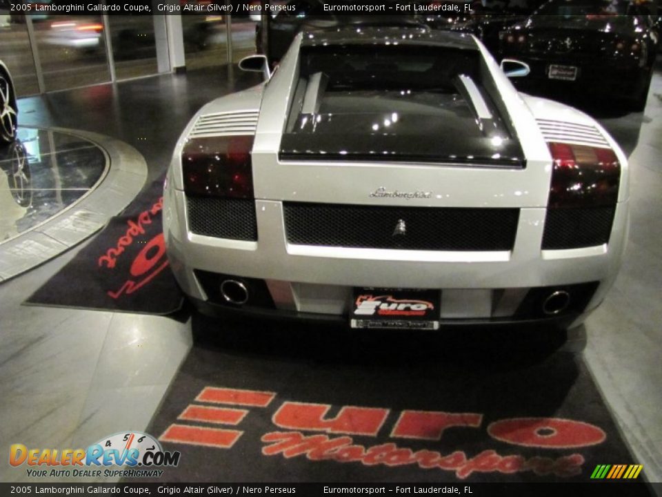 2005 Lamborghini Gallardo Coupe Grigio Altair (Silver) / Nero Perseus Photo #15