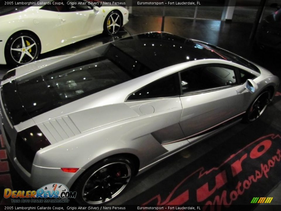 2005 Lamborghini Gallardo Coupe Grigio Altair (Silver) / Nero Perseus Photo #17