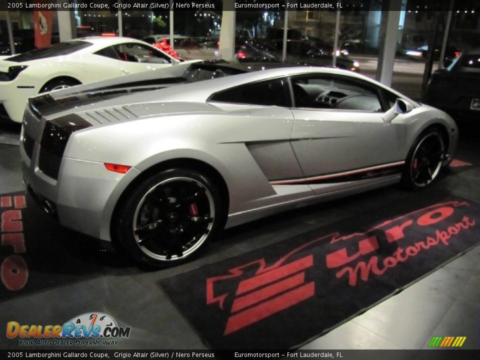 2005 Lamborghini Gallardo Coupe Grigio Altair (Silver) / Nero Perseus Photo #18