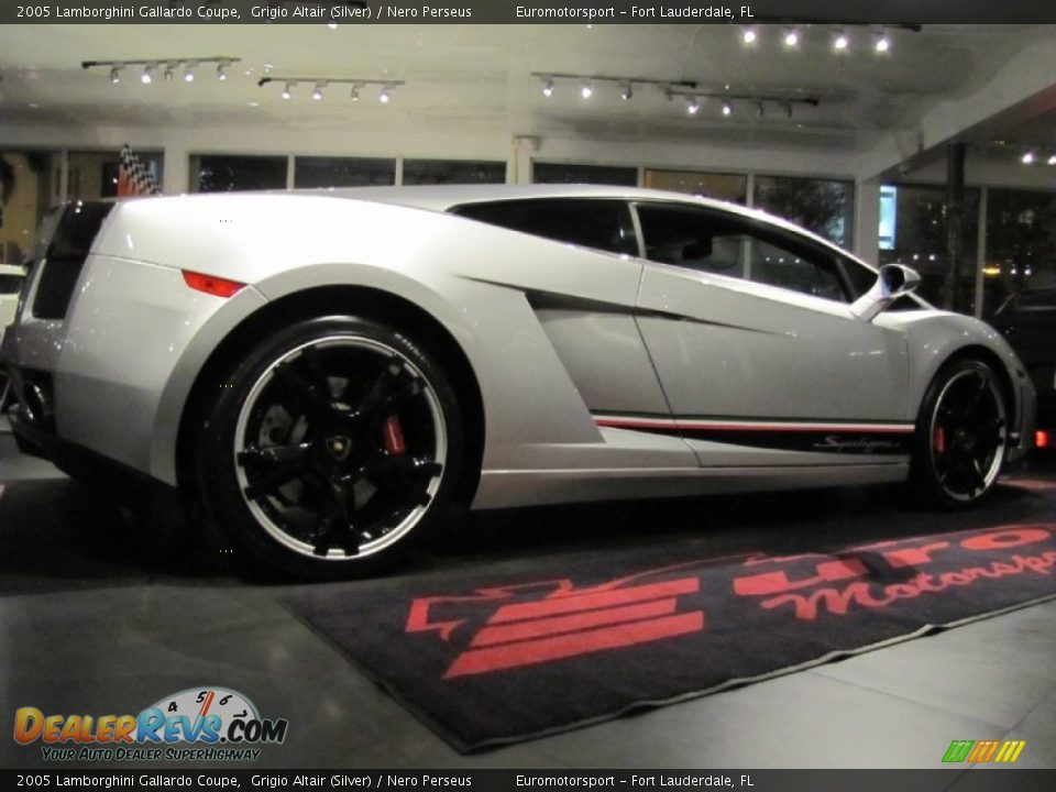 2005 Lamborghini Gallardo Coupe Grigio Altair (Silver) / Nero Perseus Photo #19