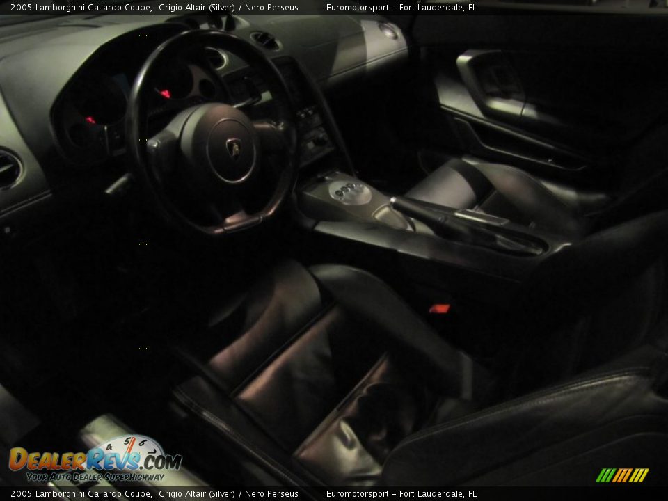 2005 Lamborghini Gallardo Coupe Grigio Altair (Silver) / Nero Perseus Photo #21
