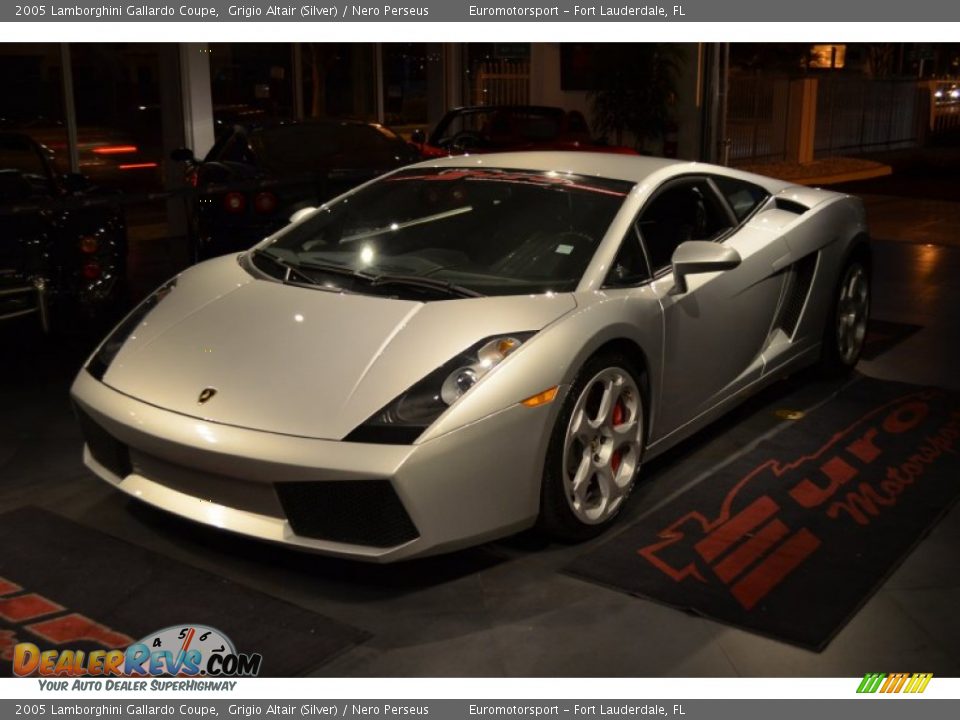 2005 Lamborghini Gallardo Coupe Grigio Altair (Silver) / Nero Perseus Photo #30
