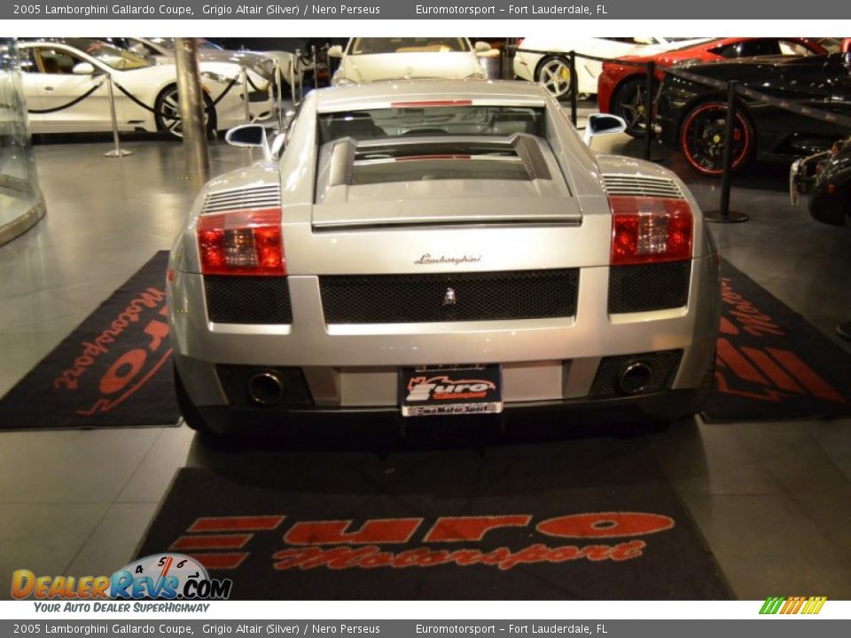 2005 Lamborghini Gallardo Coupe Grigio Altair (Silver) / Nero Perseus Photo #32