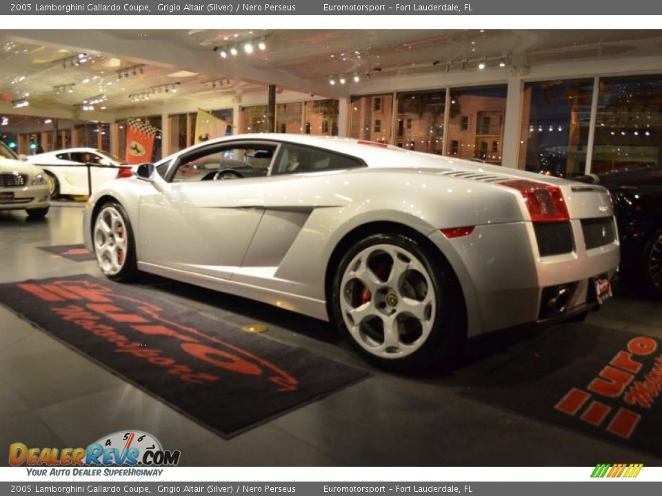 2005 Lamborghini Gallardo Coupe Grigio Altair (Silver) / Nero Perseus Photo #33