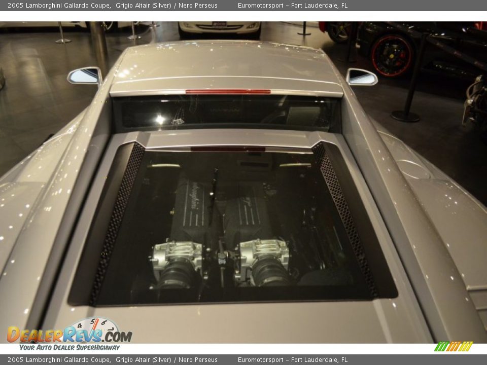 2005 Lamborghini Gallardo Coupe Grigio Altair (Silver) / Nero Perseus Photo #36