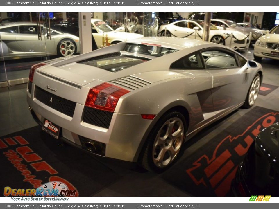 2005 Lamborghini Gallardo Coupe Grigio Altair (Silver) / Nero Perseus Photo #44