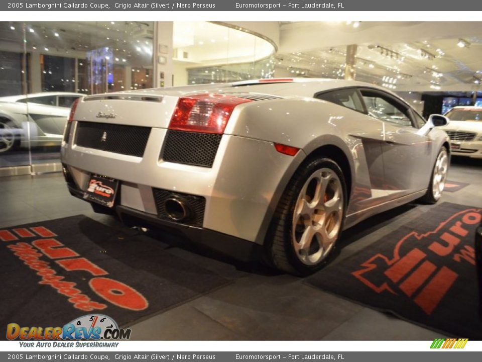 2005 Lamborghini Gallardo Coupe Grigio Altair (Silver) / Nero Perseus Photo #45