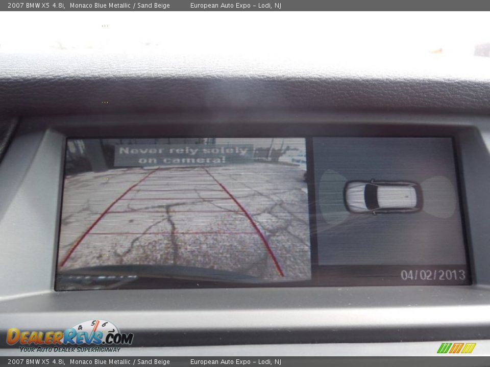 2007 BMW X5 4.8i Monaco Blue Metallic / Sand Beige Photo #15