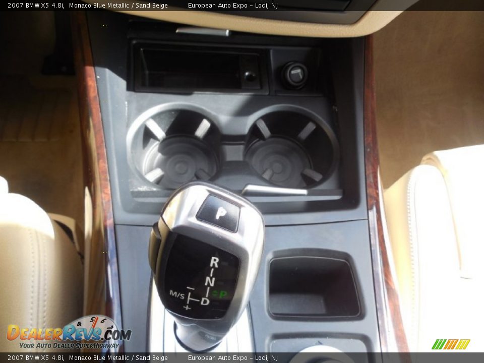 2007 BMW X5 4.8i Monaco Blue Metallic / Sand Beige Photo #18