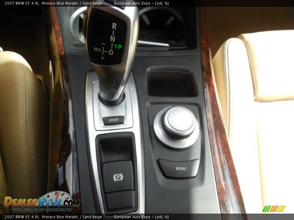 2007 BMW X5 4.8i Monaco Blue Metallic / Sand Beige Photo #19