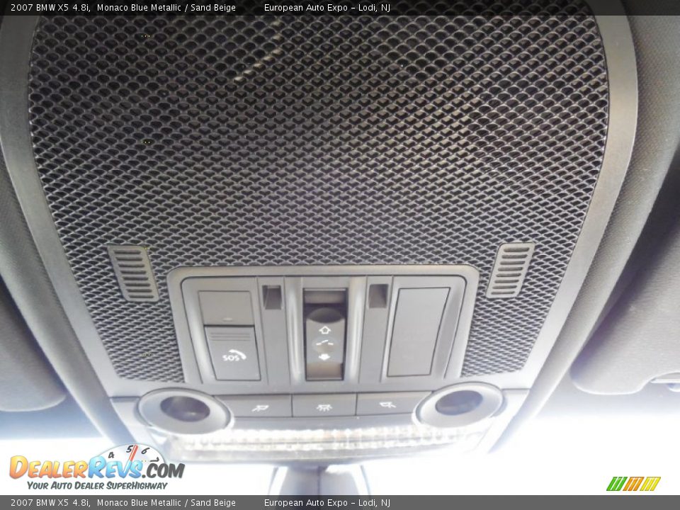 2007 BMW X5 4.8i Monaco Blue Metallic / Sand Beige Photo #20