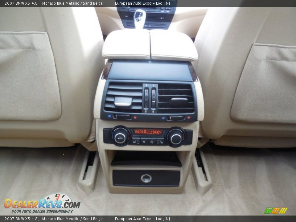 2007 BMW X5 4.8i Monaco Blue Metallic / Sand Beige Photo #27