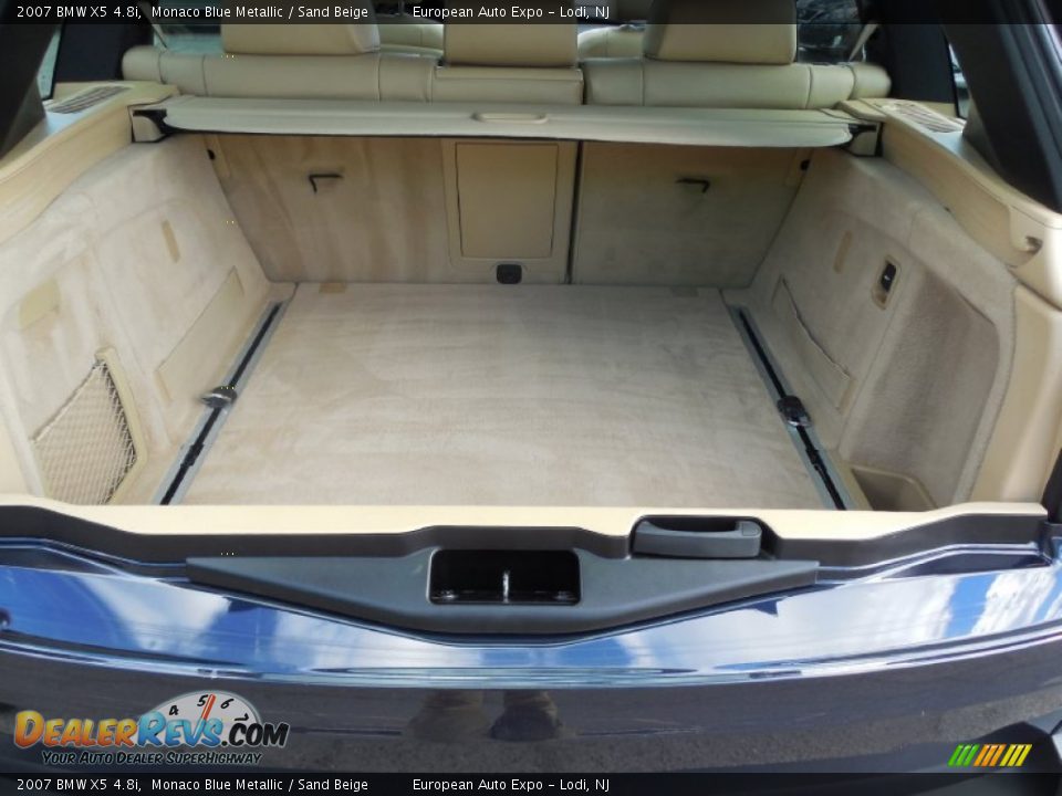 2007 BMW X5 4.8i Monaco Blue Metallic / Sand Beige Photo #31