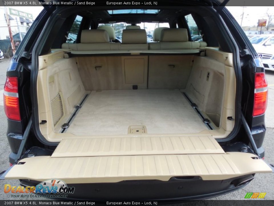 2007 BMW X5 4.8i Monaco Blue Metallic / Sand Beige Photo #32