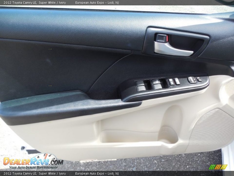 2012 Toyota Camry LE Super White / Ivory Photo #8