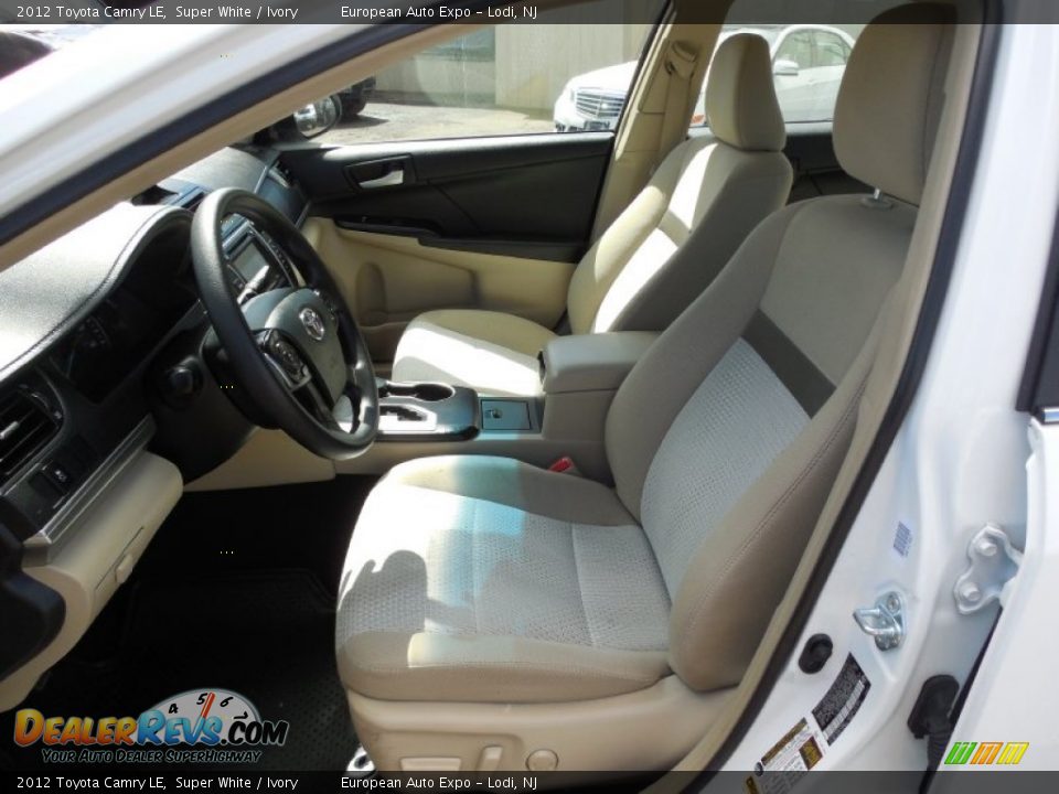 2012 Toyota Camry LE Super White / Ivory Photo #10
