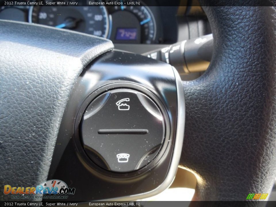 2012 Toyota Camry LE Super White / Ivory Photo #12