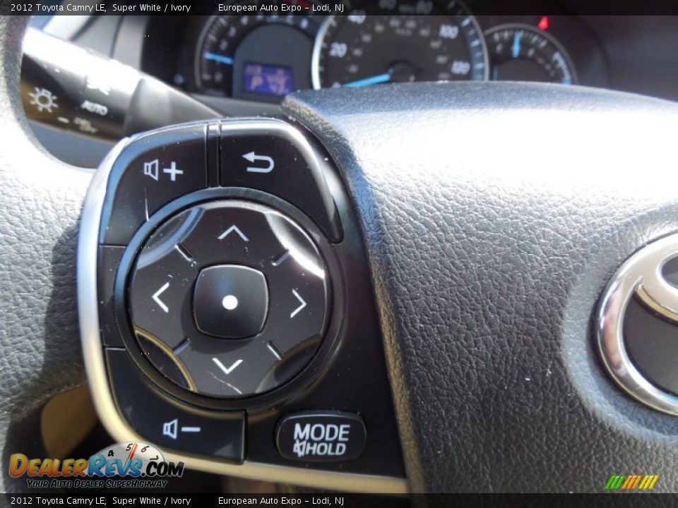 2012 Toyota Camry LE Super White / Ivory Photo #13