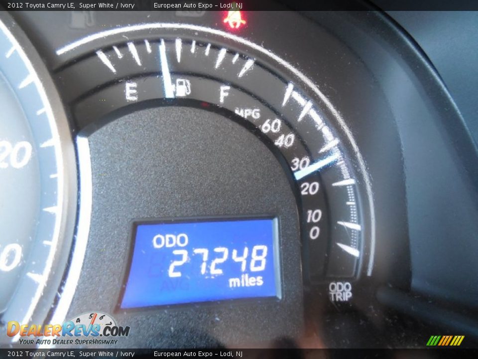 2012 Toyota Camry LE Super White / Ivory Photo #14