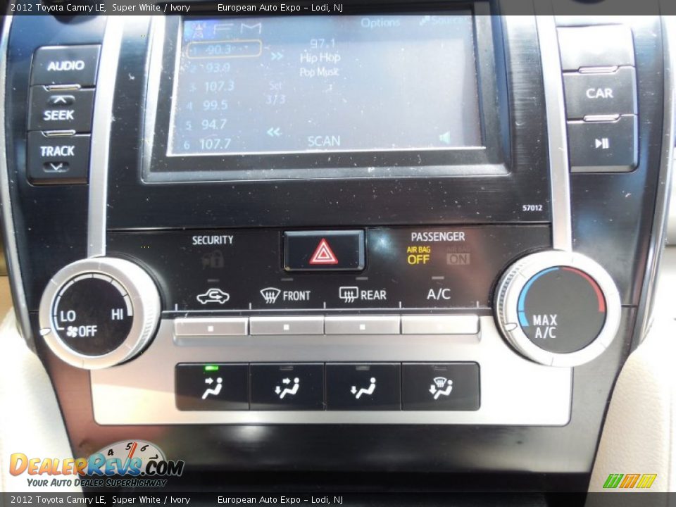 2012 Toyota Camry LE Super White / Ivory Photo #16