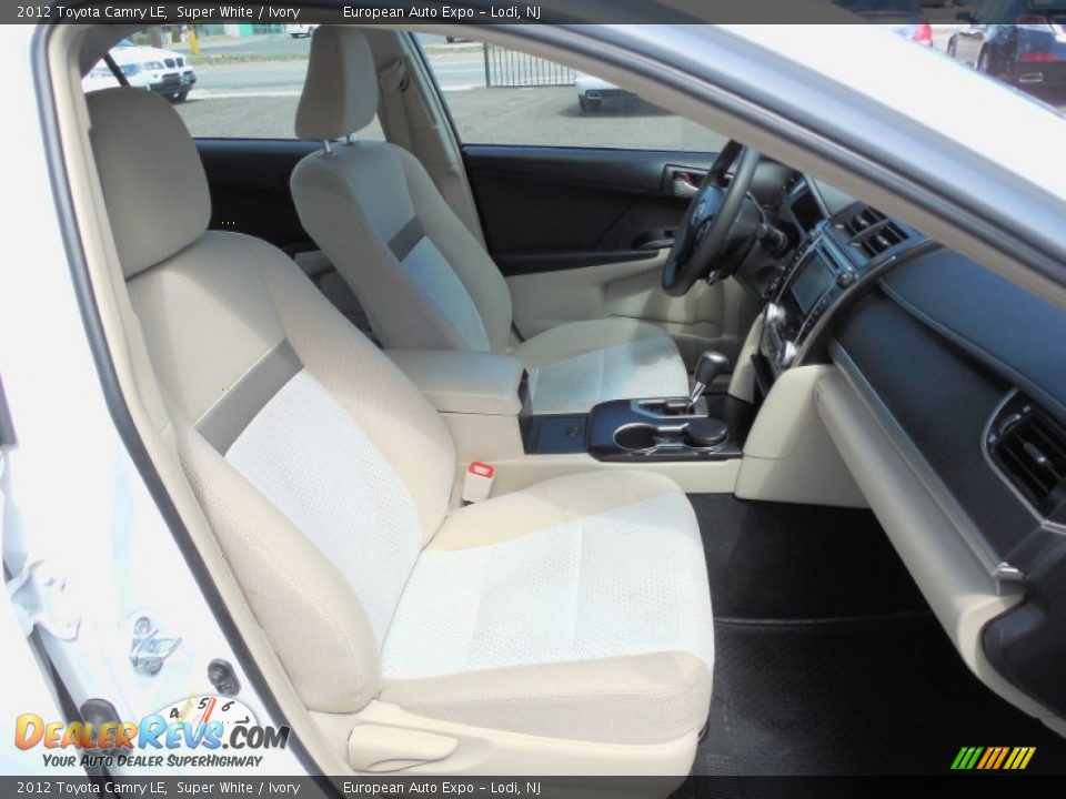 2012 Toyota Camry LE Super White / Ivory Photo #21