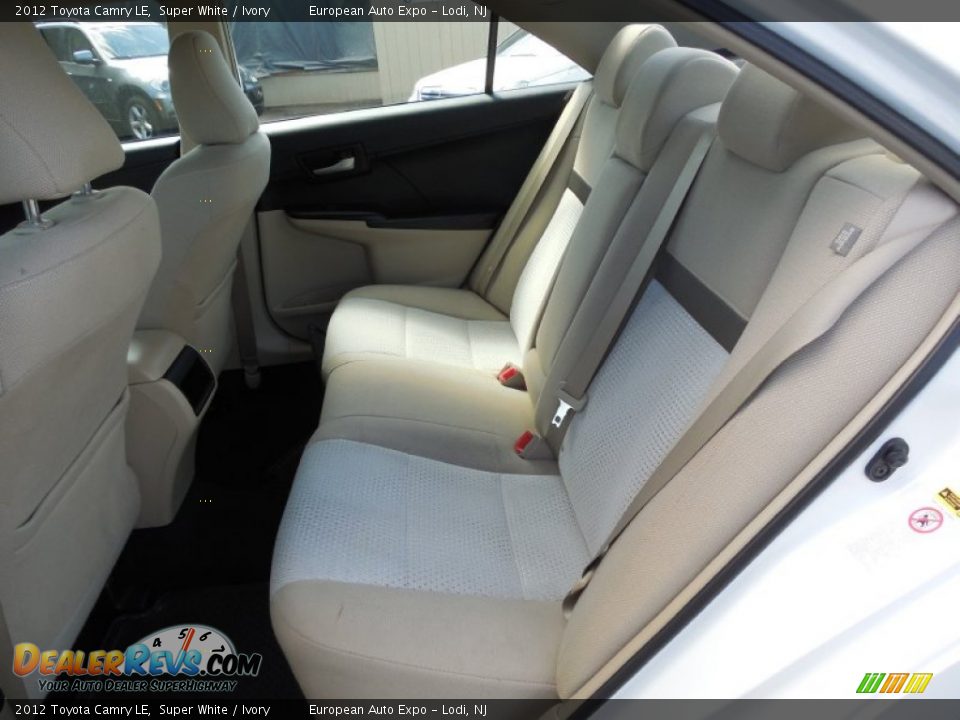 2012 Toyota Camry LE Super White / Ivory Photo #23