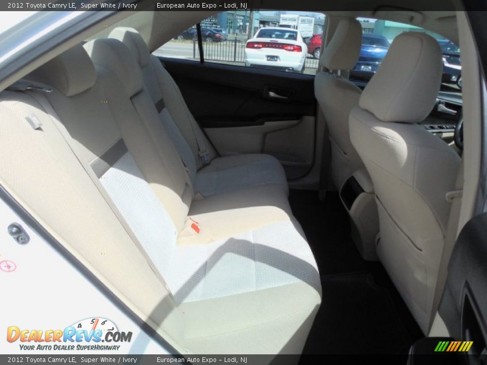2012 Toyota Camry LE Super White / Ivory Photo #24