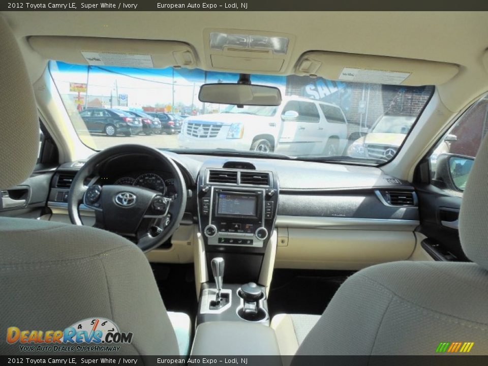 2012 Toyota Camry LE Super White / Ivory Photo #25