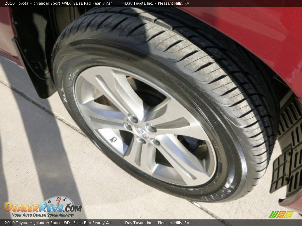 2010 Toyota Highlander Sport 4WD Salsa Red Pearl / Ash Photo #8