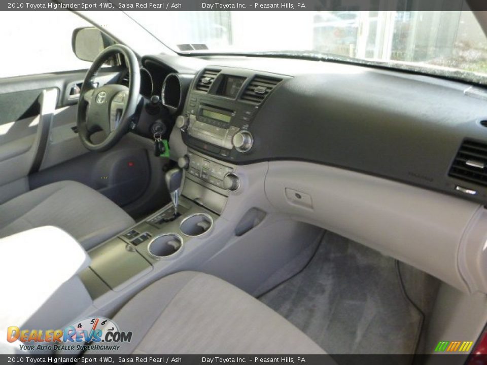 2010 Toyota Highlander Sport 4WD Salsa Red Pearl / Ash Photo #10