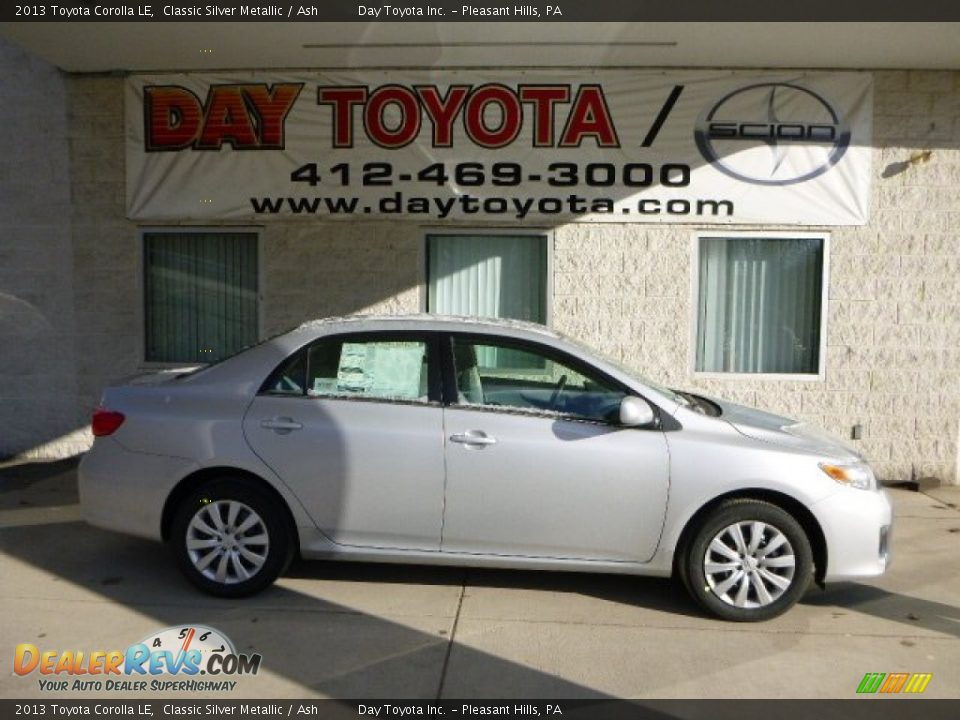 2013 Toyota Corolla LE Classic Silver Metallic / Ash Photo #1