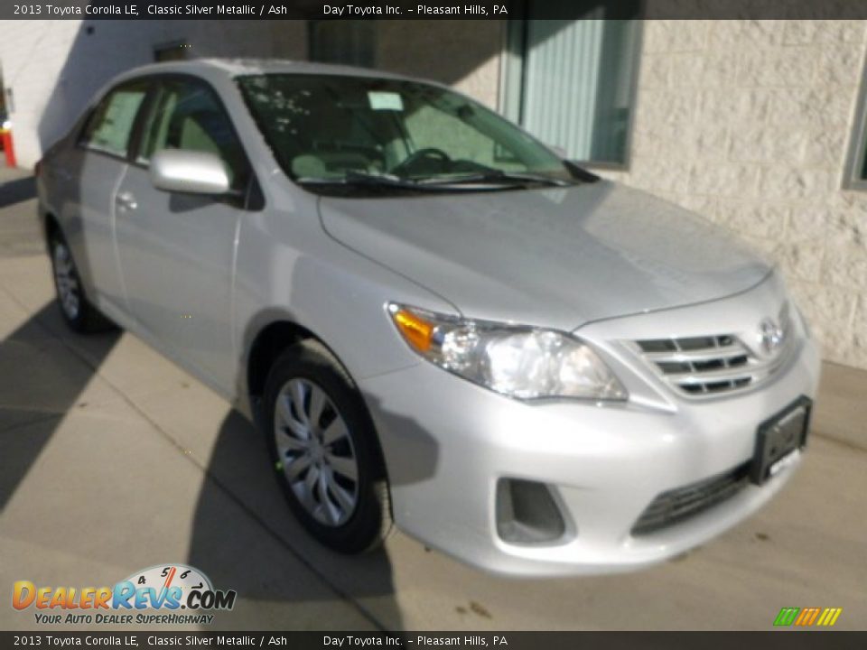 2013 Toyota Corolla LE Classic Silver Metallic / Ash Photo #7