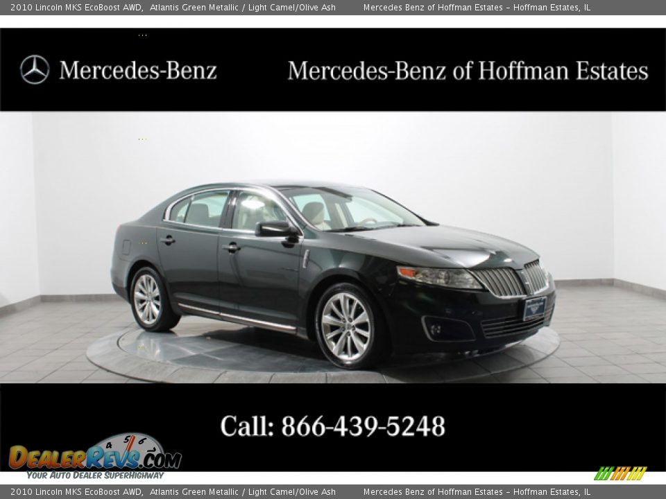 2010 Lincoln MKS EcoBoost AWD Atlantis Green Metallic / Light Camel/Olive Ash Photo #1