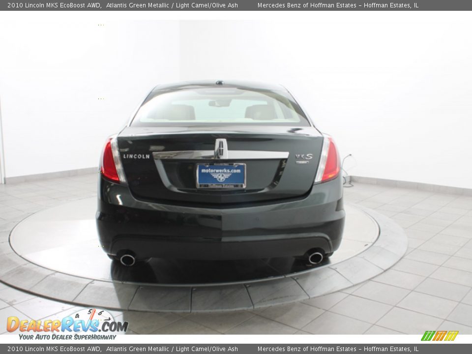 2010 Lincoln MKS EcoBoost AWD Atlantis Green Metallic / Light Camel/Olive Ash Photo #4
