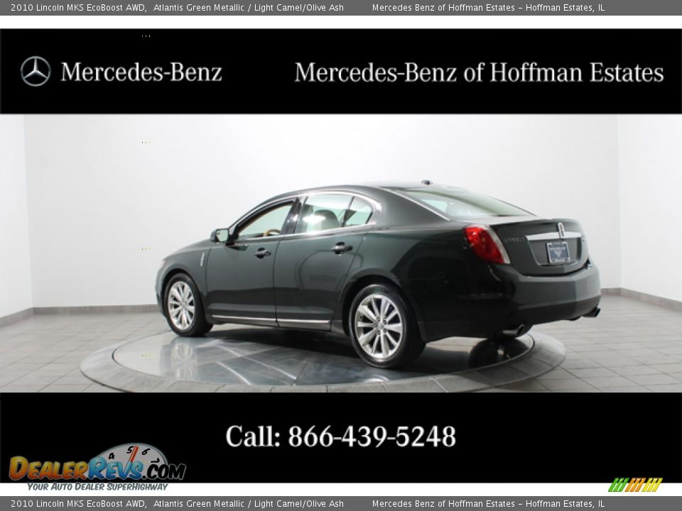 2010 Lincoln MKS EcoBoost AWD Atlantis Green Metallic / Light Camel/Olive Ash Photo #5