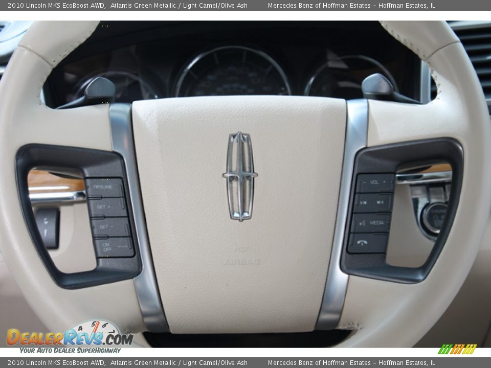 2010 Lincoln MKS EcoBoost AWD Steering Wheel Photo #8
