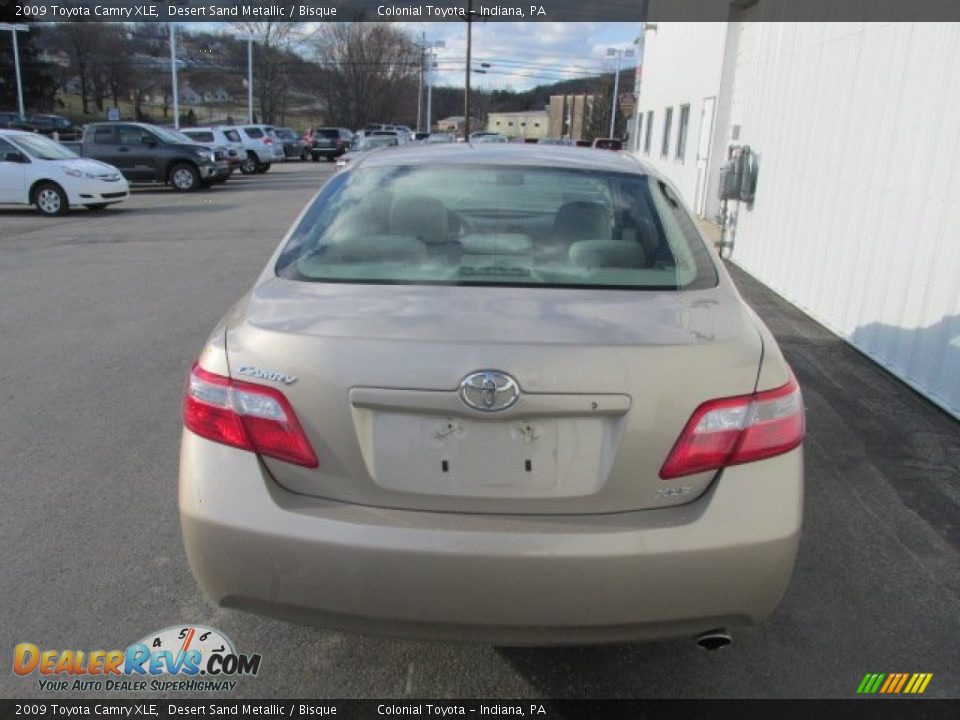 2009 Toyota Camry XLE Desert Sand Metallic / Bisque Photo #6