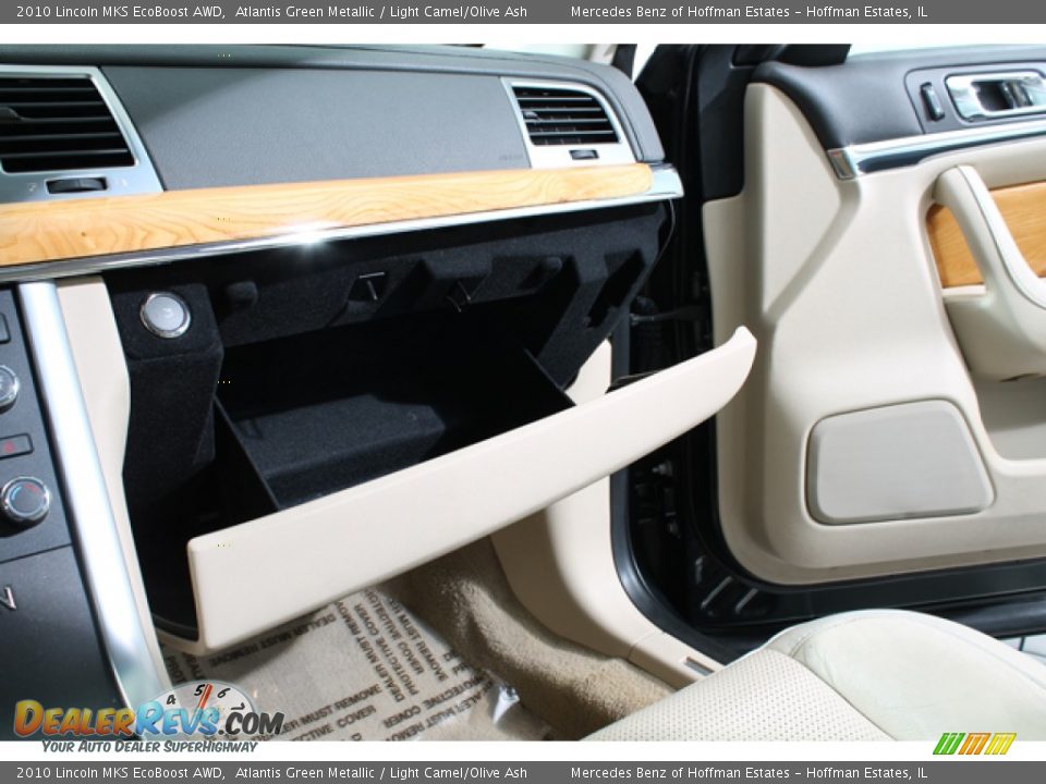 2010 Lincoln MKS EcoBoost AWD Atlantis Green Metallic / Light Camel/Olive Ash Photo #22
